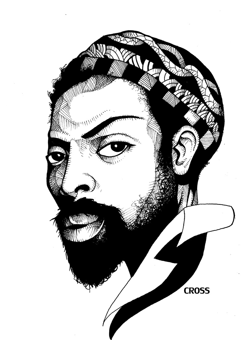 Amiri Baraka illustration by Keef Cross