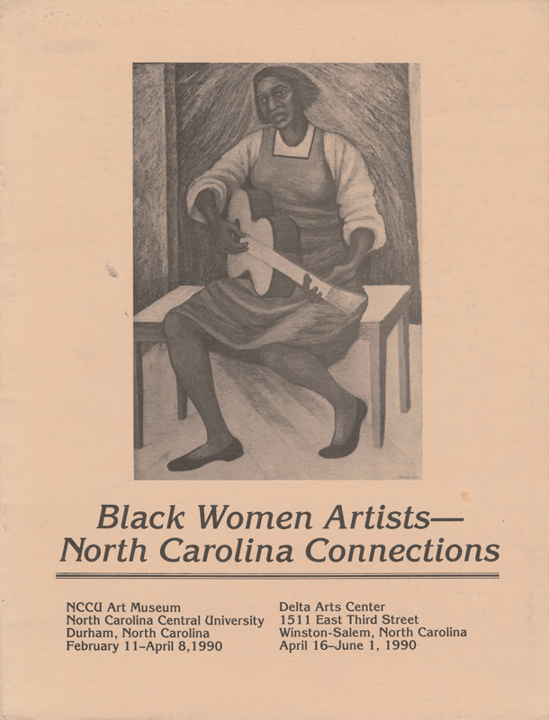 A flyer for the "Black Women Artists" exhibition